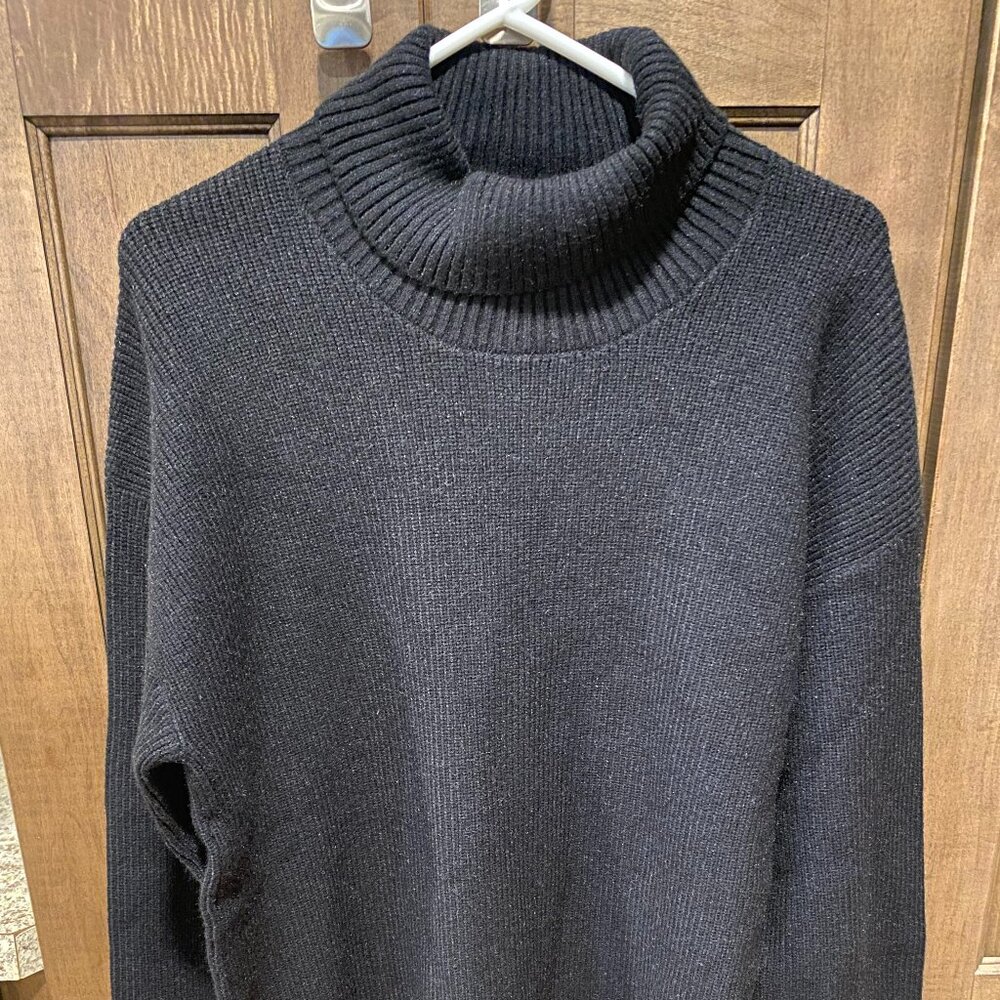 The Drop Black Turtle Neck Womens Sweater
